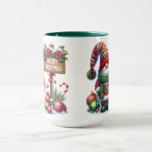 Cozy Christmas Gnome Art – Festive Holiday マグカップ (中央)