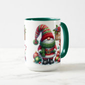 Cozy Christmas Gnome Art – Festive Holiday マグカップ (正面右)