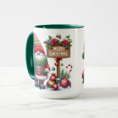 Cozy Christmas Gnome Art – Festive Holiday マグカップ (正面左)