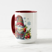Cozy Christmas Gnome Art – Festive Holiday マグカップ (正面左)