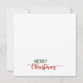 Cozy Christmas Gnome Art – Festive Holiday 招待状 (裏面)