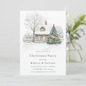 Cozy Christmas Holiday or Christmas Party 招待状 (スタンド正面)