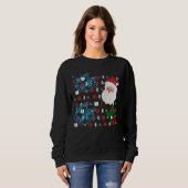 Cozy Christmas holiday sweatshirt for women  スウェットシャツ (正面フル)