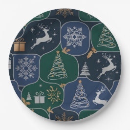 Cozy Christmas Magic ペーパープレート