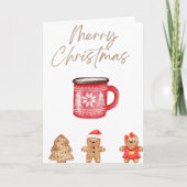 Cozy Christmas Mug & Gingerbread Biscuits カード (正面)