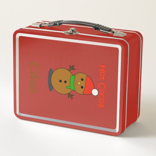 Cozy Christmas Mug – Hot Cocoa Holiday Gift  メタルランチボックス (正面)