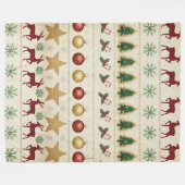 Cozy Christmas Nights Fleece Blanket フリースブランケット (正面(横))