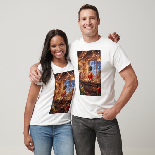 Cozy Christmas Nutcracker Toy Workshop Tシャツ (ユニセックス)