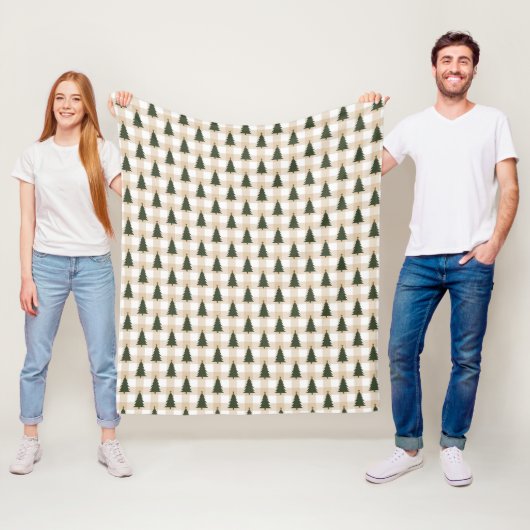 Cozy Christmas Pattern  フリースブランケット (インサイチュ)