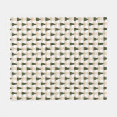 Cozy Christmas Pattern  フリースブランケット (正面(横))