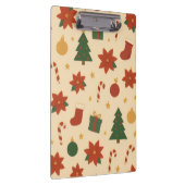 Cozy Christmas Pattern with Gifts and Trees クリップボード (右)