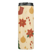 Cozy Christmas Pattern with Gifts and Trees タンブラー (裏面)