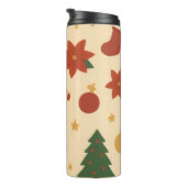 Cozy Christmas Pattern with Gifts and Trees タンブラー (回転右)