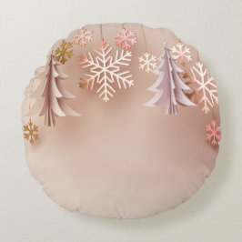 Cozy Christmas Pillow – Festive Holiday Home Decor ラウンドクッション