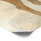 Cozy Christmas reindeer Festive Holiday Wall Art ポスター (コーナー)