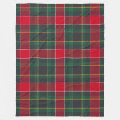 Cozy Christmas Tartan in Red and Green  フリースブランケット (正面)