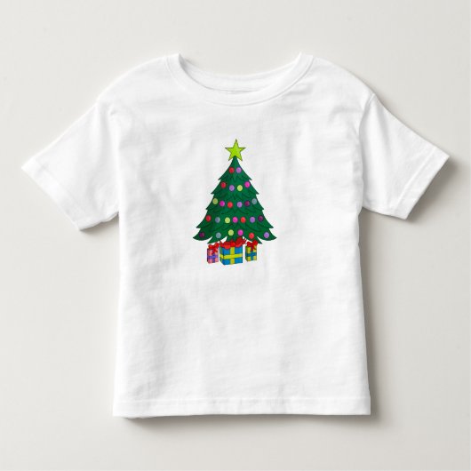 Cozy Christmas Tree トドラーTシャツ (正面)