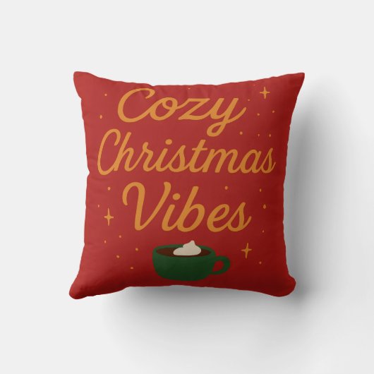 Cozy Christmas Vibes クッション (裏面)