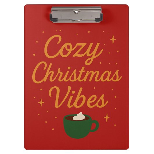 Cozy Christmas Vibes クリップボード (正面)