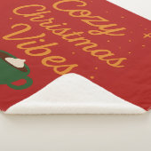 Cozy Christmas Vibes シェルパブランケット (3/4)