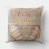Cozy Christmas Vibes Decorative Pillow クッション (正面)