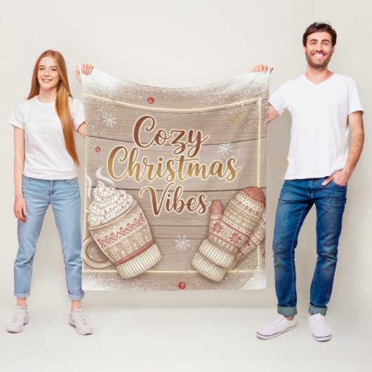 Cozy Christmas Vibes Decorative Pillow フリースブランケット (インサイチュ)