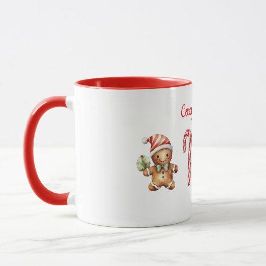 Cozy Christmas – Warm & Festive Holiday Design マグカップ (左)