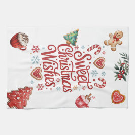 Cozy Christmas Wishes Kitchen Towel キッチンタオル