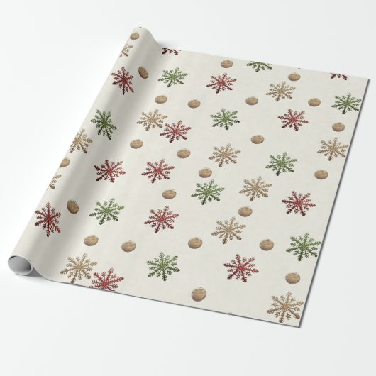 Cozy Christmas Wrapping Paper ラッピングペーパー (アンロールド)