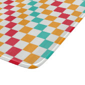 Cozy classroom diagonal checkerboard pattern カッティングボード (角)
