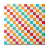 Cozy classroom diagonal checkerboard pattern タイル (正面)