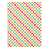 Cozy classroom diagonal checkerboard pattern テーブルクロス (正面)