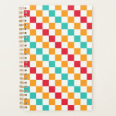 Cozy classroom diagonal checkerboard pattern プランナー手帳 (正面)