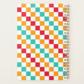 Cozy classroom diagonal checkerboard pattern プランナー手帳 (裏面)