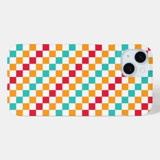 Cozy classroom diagonal checkerboard pattern Case-Mate iPhoneケース (裏面 (横))