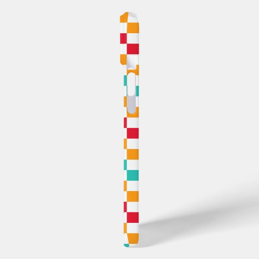 Cozy classroom diagonal checkerboard pattern Case-Mate iPhoneケース (裏面 / 左)