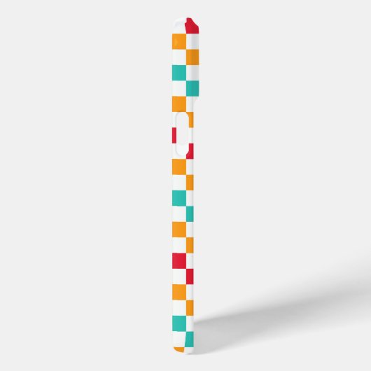 Cozy classroom diagonal checkerboard pattern Case-Mate iPhoneケース (裏面 / 右)