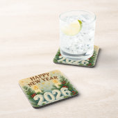 cozy coaster set for happy new year 2026 コースター (右側)