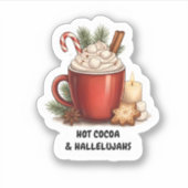 Cozy Cocoa & Hallelujahs Christmas Sticker シール (正面)