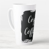 Cozy Coffee Birthday Gift Ceramic Latte Mug カフェラテマグ (左アングル)