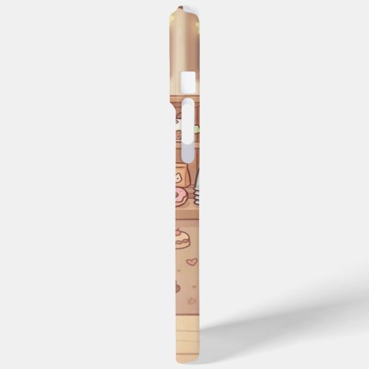 Cozy Coffee Cat - Starry Night iPhone 15 Pro Max Case-Mate iPhoneケース (裏面 / 左)