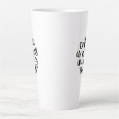 Cozy Coffee Quote Latte Mug カフェラテマグ (正面)