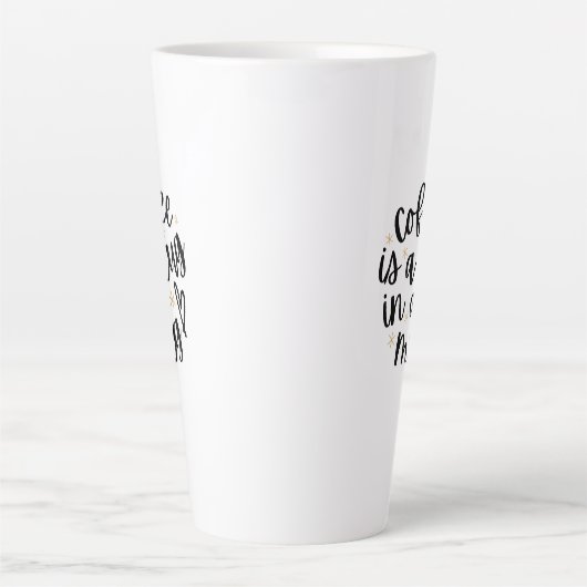 Cozy Coffee Quote Latte Mug カフェラテマグ (正面)
