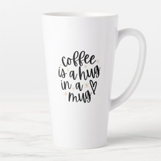 Cozy Coffee Quote Latte Mug カフェラテマグ (右)