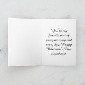 Cozy Coffee Valentine’s Day Latte Heart  カード (内部)