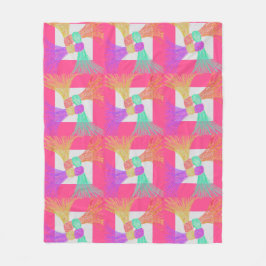 Cozy Colorful Fleece Blanket 50" x 60" フリースブランケット