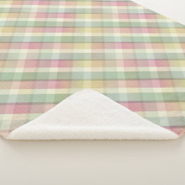 Cozy colorful tartan Sherpa Blanket シェルパブランケット