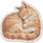 Cozy Companions Collection - Sleeping Cat シール (正面)