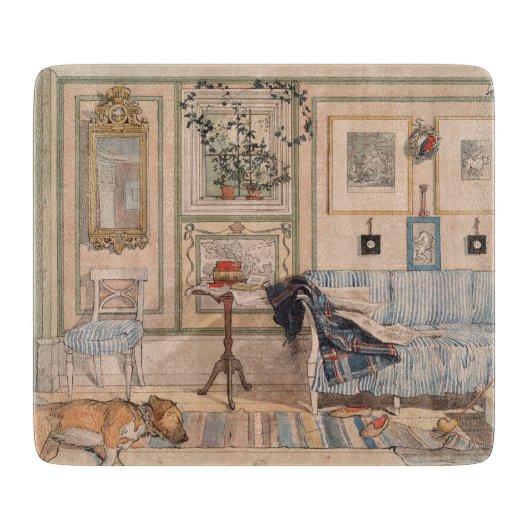 Cozy Corner (by Carl Larsson) カッティングボード (正面)