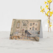 Cozy Corner (by Carl Larsson) カード (黄色い花)